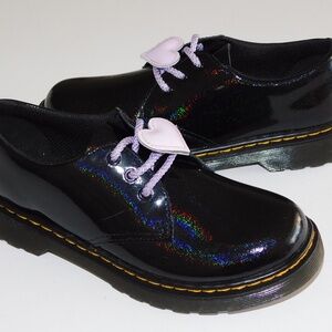 Dr. Martens Girls' 1461 Softy T Heart Lace-Up Leather Oxfords 34 us 3